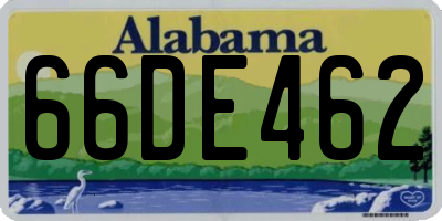 AL license plate 66DE462