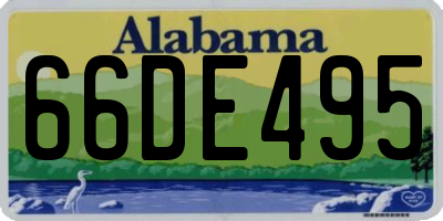 AL license plate 66DE495