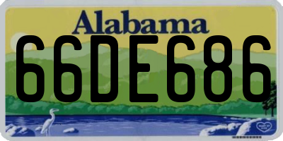 AL license plate 66DE686