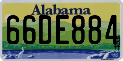 AL license plate 66DE884
