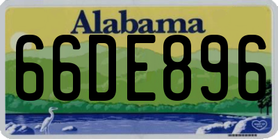 AL license plate 66DE896