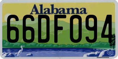 AL license plate 66DF094