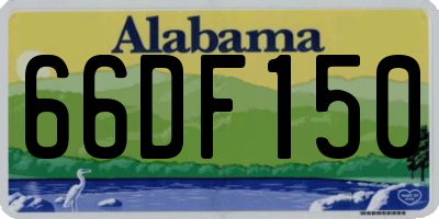 AL license plate 66DF150