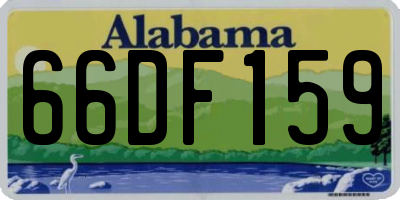AL license plate 66DF159