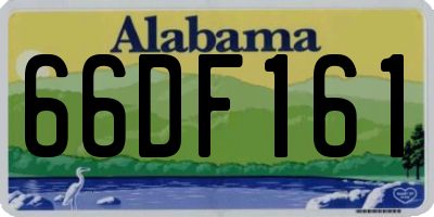 AL license plate 66DF161