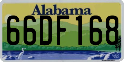 AL license plate 66DF168