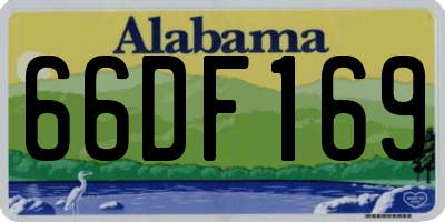 AL license plate 66DF169