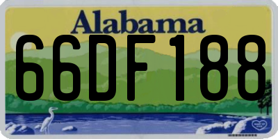 AL license plate 66DF188
