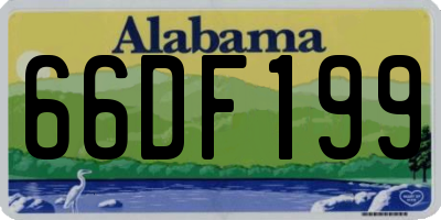AL license plate 66DF199