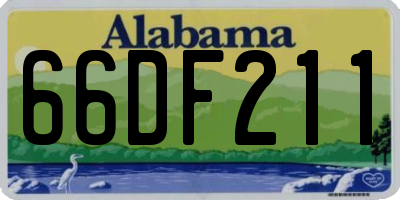AL license plate 66DF211