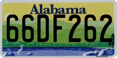 AL license plate 66DF262