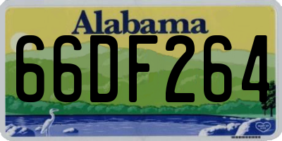 AL license plate 66DF264