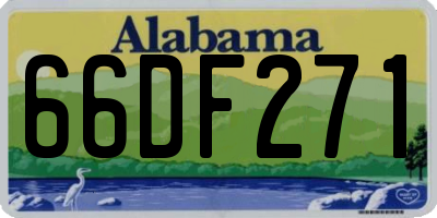 AL license plate 66DF271