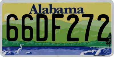 AL license plate 66DF272