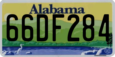 AL license plate 66DF284