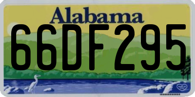 AL license plate 66DF295