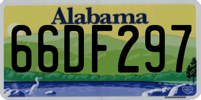 AL license plate 66DF297