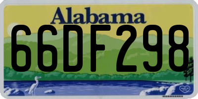 AL license plate 66DF298