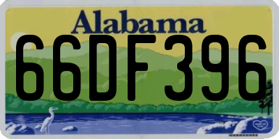 AL license plate 66DF396