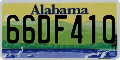 AL license plate 66DF410
