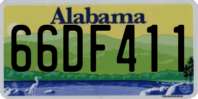 AL license plate 66DF411