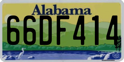 AL license plate 66DF414