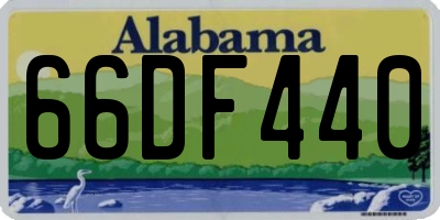 AL license plate 66DF440