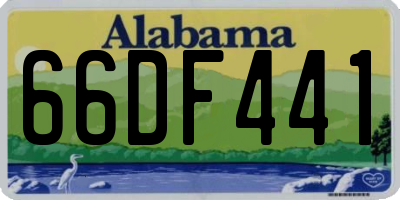 AL license plate 66DF441