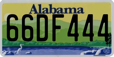 AL license plate 66DF444