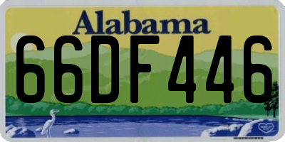 AL license plate 66DF446