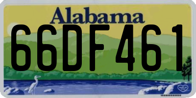 AL license plate 66DF461