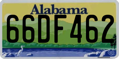 AL license plate 66DF462