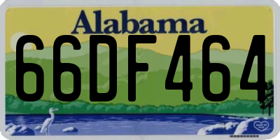 AL license plate 66DF464