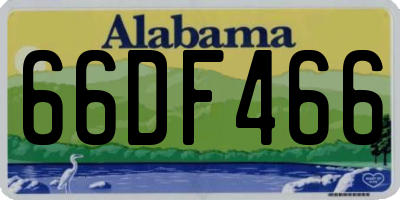 AL license plate 66DF466