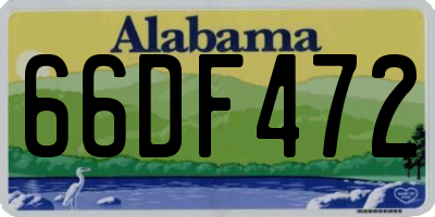 AL license plate 66DF472