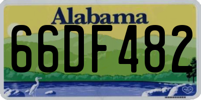 AL license plate 66DF482