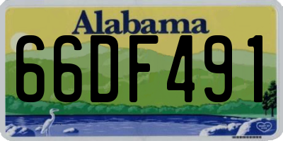 AL license plate 66DF491