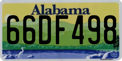 AL license plate 66DF498