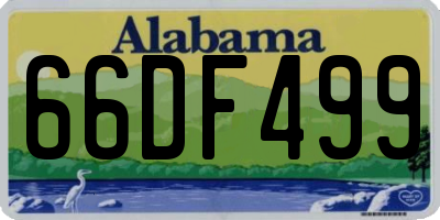 AL license plate 66DF499