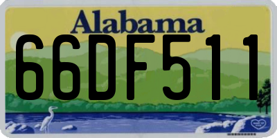 AL license plate 66DF511