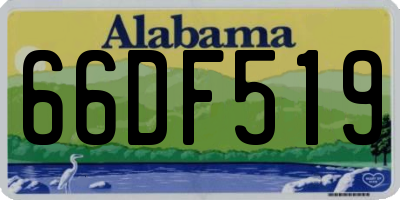 AL license plate 66DF519