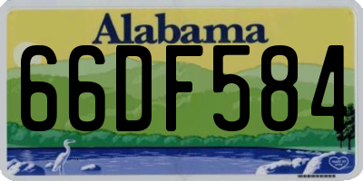 AL license plate 66DF584