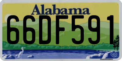 AL license plate 66DF591
