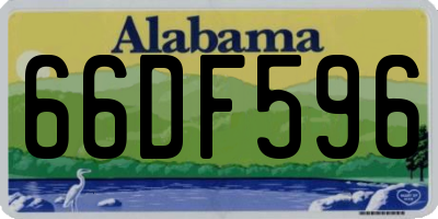 AL license plate 66DF596