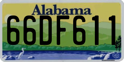 AL license plate 66DF611
