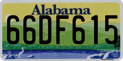 AL license plate 66DF615