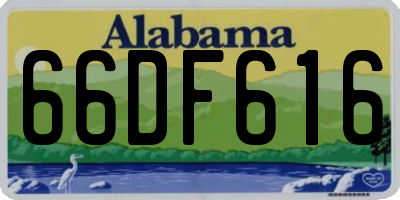 AL license plate 66DF616