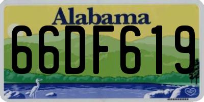 AL license plate 66DF619
