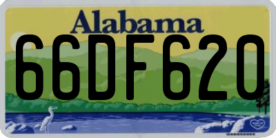 AL license plate 66DF620