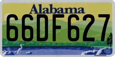 AL license plate 66DF627
